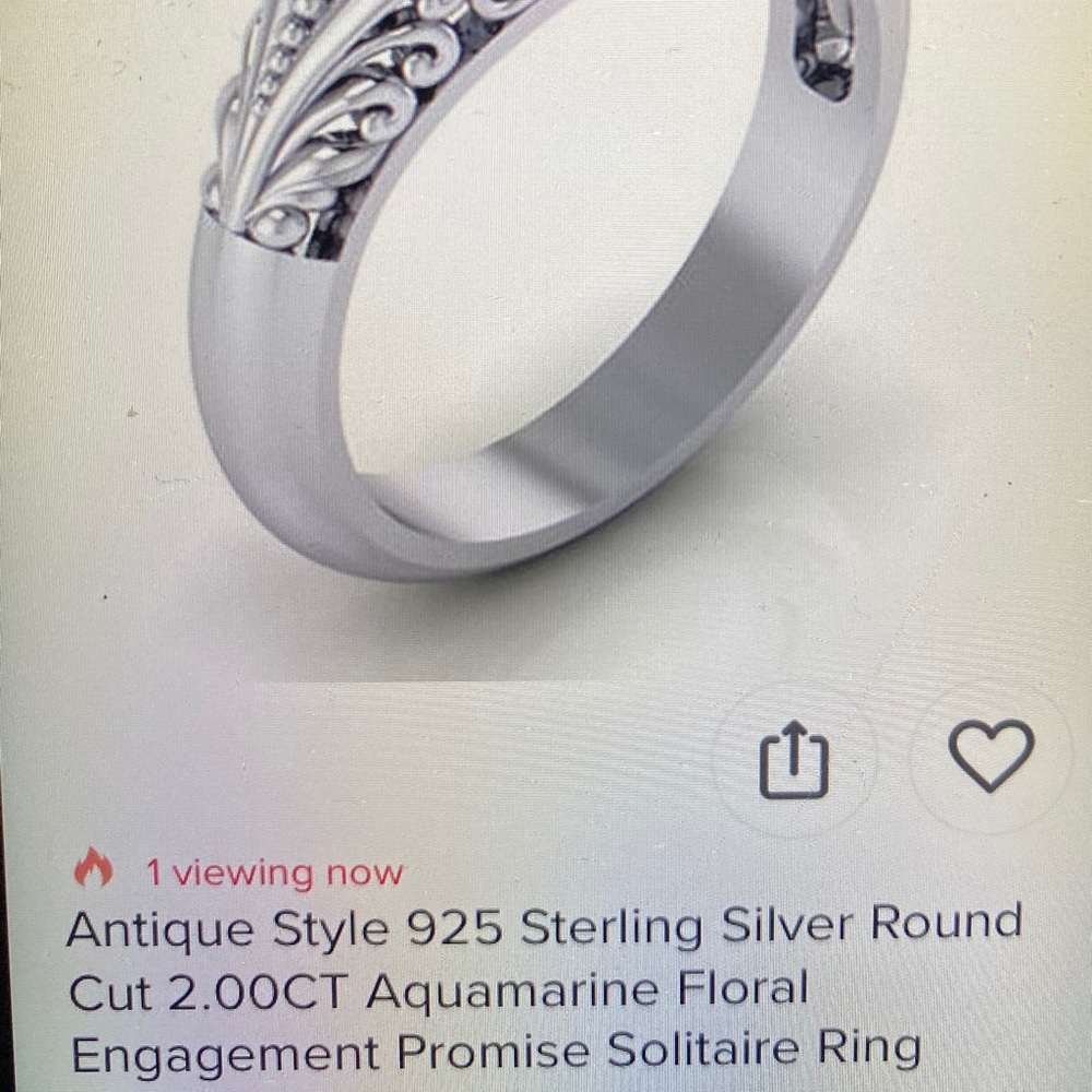Beautiful silver ring - Picture 3 of 4